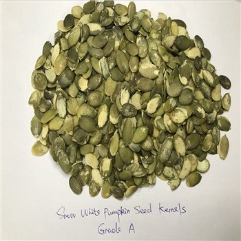 Conventional Snow White Pumpkin Seed Kernels Grade A Paper Bag Packing